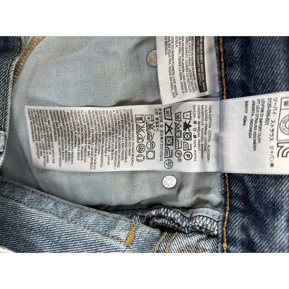 Levis 517 Jeans Mens 36x34 (Actual 34x32) Blue Western Bootcut Cowboy